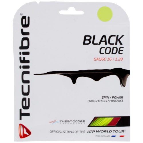 Tecnifibre Black Code Lime 1.28 16: Tecnifibre Tennis String Packages