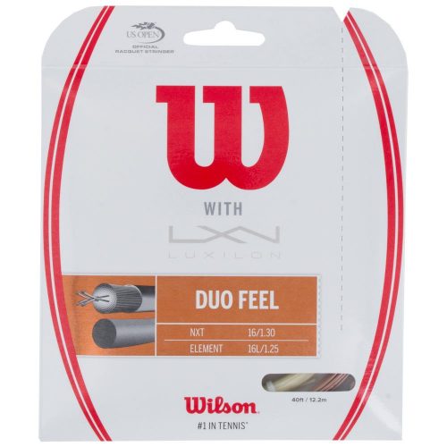 Wilson Duo Feel Element 125 + NXT 16: Wilson Tennis String Packages