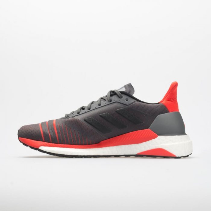 adidas Solar Glide: adidas Men's Running Shoes Grey/Black/Hi-Res Red