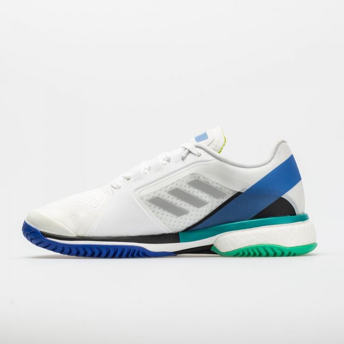 adidas Stella Barricade Boost: adidas Women's Tennis Shoes White/Stone/Ray Blue