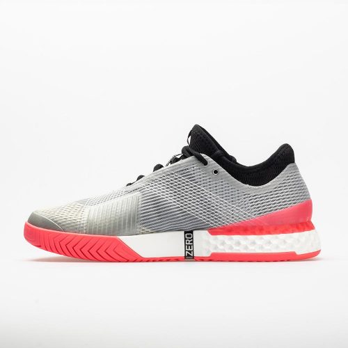 adidas adizero Ubersonic 3: adidas Men's Tennis Shoes Matte Silver/Black/Flash Red