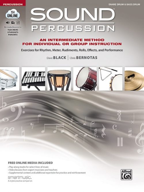 Alfred 00-47318 Sound Percussion An Intermediate Method for Individual or Group Instruction - Snare Drum & Bass Drum