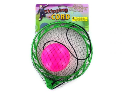 Bulk Buys KK275-96 Skip Cord with Ball in a Net Bag - Pack of 96