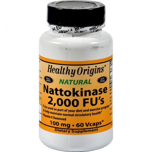 Healthy Origins HG1099563 100 mg Nattokinase 2000 Fus - 60 Vegetarian Capsules