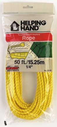 Helping Hands Twisted Polypropylene Rope 60060 - Pack of 3