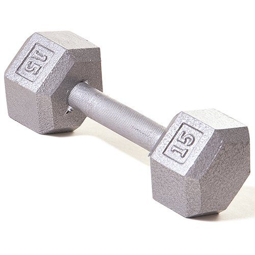 Hex Dumbbell with Straight Handle 15 lbs
