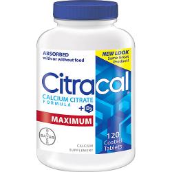 Merchandise 0808970 Citracal Calcium Citrate Plus D Maximum Caplets Calcium Supplement Pack of 120