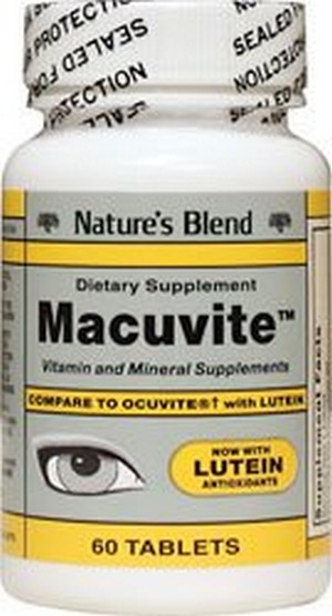 Merchandise 1896954 Natures Blend Macuvite with Lutein 60 Tablets