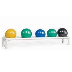 PowerSystems 92574 Soft Touch Med Ball with Rack Set of 5