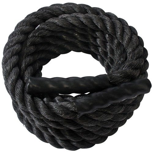 SSN 1369622 1.5 in. 50 ft. Fitness Ropes Black