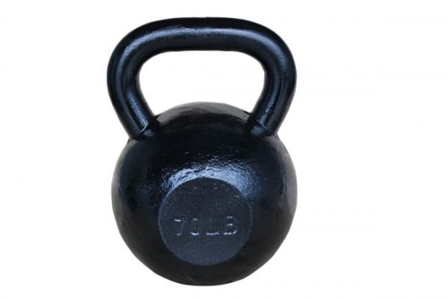 Sunny Health & Fitness NO. 067-70 Black Kettle Bell - 70 lbs