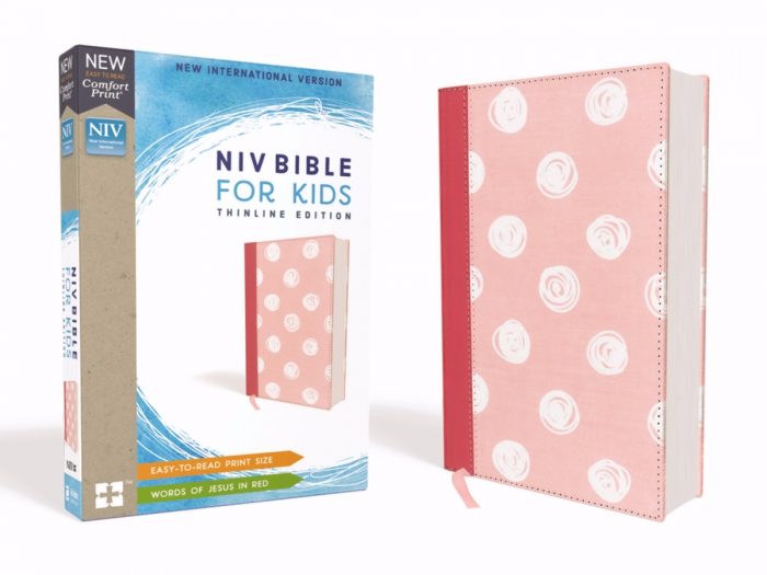 ZonderKidz 200424 NIV Bible for Kids Comfort Print - Pink Cloth Over Board